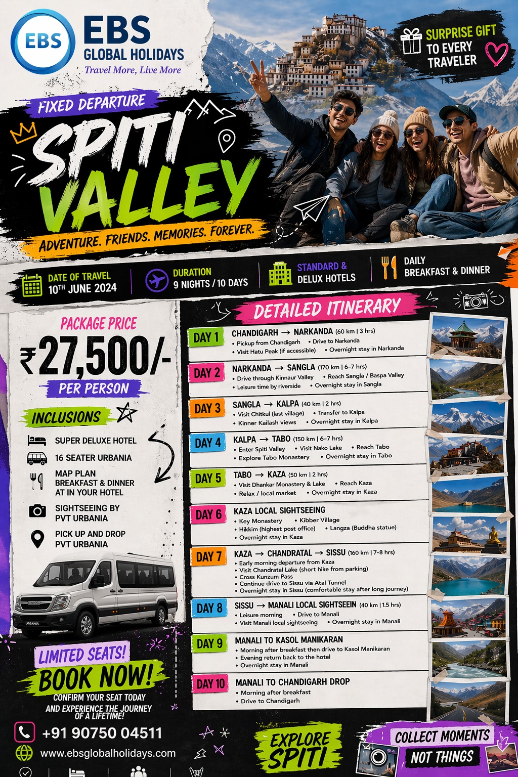 Spiti Valley Hotel Flyer