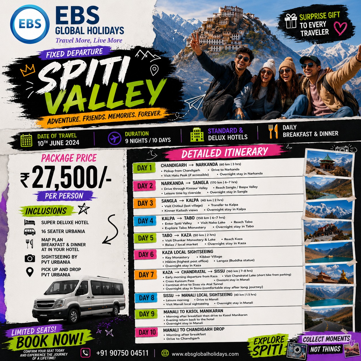 Spiti Valley Hotel Flyer